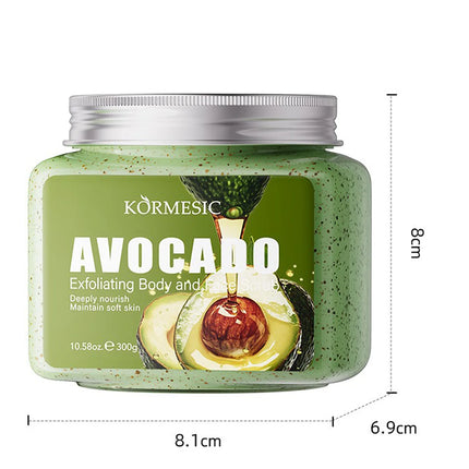 Exfoliante Corporal 350ML, Sal Marina + Polvo Cáscara Nuez Natural, Sin Aditivos, Exfolia & Hidrata, Piel Suave Radiante, Perfume Largo ¡Favorito en México