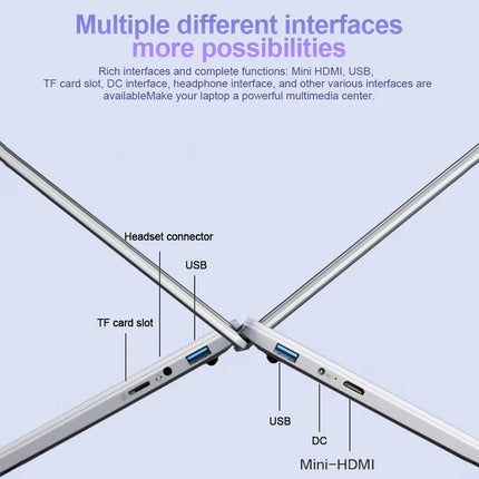 Ordenador Portátil de 15,6’’ – 16GB RAM, 2TB SSD, Intel N3700, Windows 11 Pro