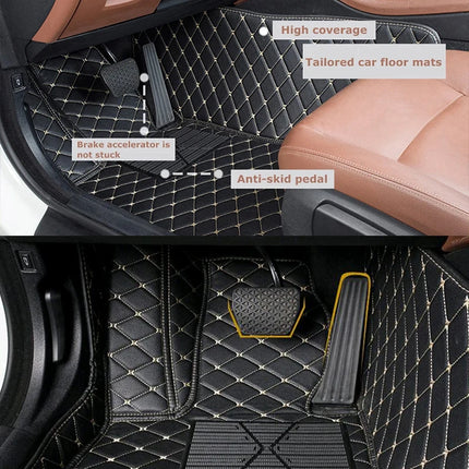 Alfombrillas de Coche de Cuero para SEAT Ibiza Mk3 6L (2002-2008) – Alfombrillas para Pies de Vehículo, Protección Duradera y Estilo Elegante