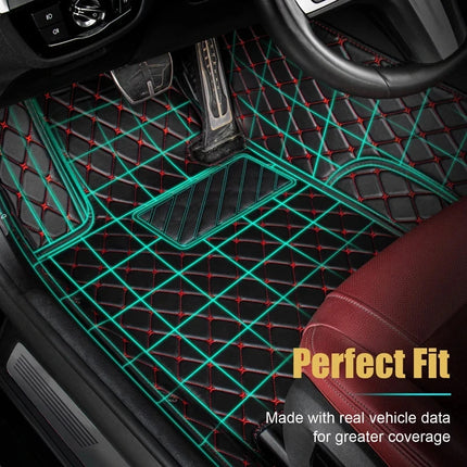 Alfombrillas de Coche de Cuero para SEAT Ibiza Mk3 6L (2002-2008) – Alfombrillas para Pies de Vehículo, Protección Duradera y Estilo Elegante