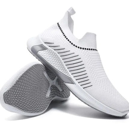 Zapatillas Casuales Transpirables de Malla Ligera y Suela Suave para Hombres, Cómodas para El Traslado Diario y Caminar