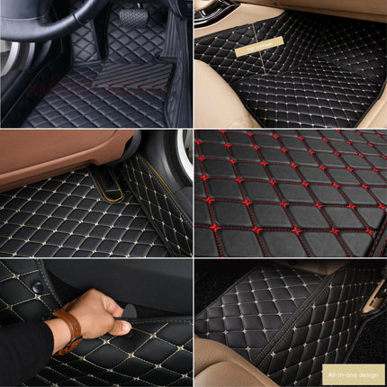 Alfombrillas de Coche de Cuero para SEAT Ibiza Mk3 6L (2002-2008) – Alfombrillas para Pies de Vehículo, Protección Duradera y Estilo Elegante
