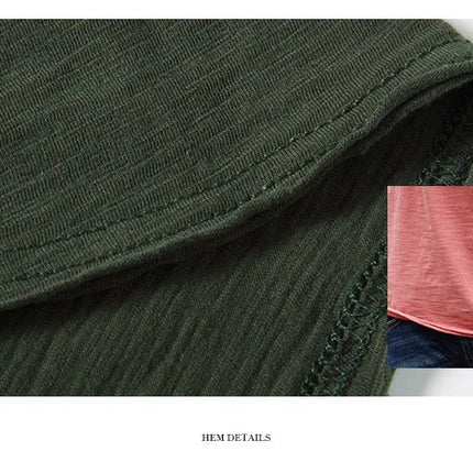 Camiseta 100% de algodón para hombre, camisetas finas informales suaves para Fitness, ropa para el hogar para hombre, camiseta sólida de manga corta con cuello redondo para hombre