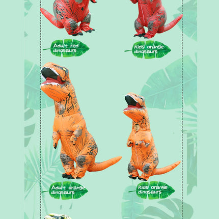 Disfraces inflables de dinosaurio t-rex para niños y adultos, Purim, mascota de Navidad y Halloween, disfraz de fiesta de Anime, trajes de lujo