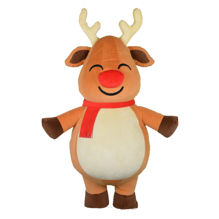 SAYGO-Disfraz inflable de Papá Noel, muñeco de nieve, mascota, disfraz de adulto, disfraz de mascota kawaii para fiesta de Navidad, disfraces de Carnaval