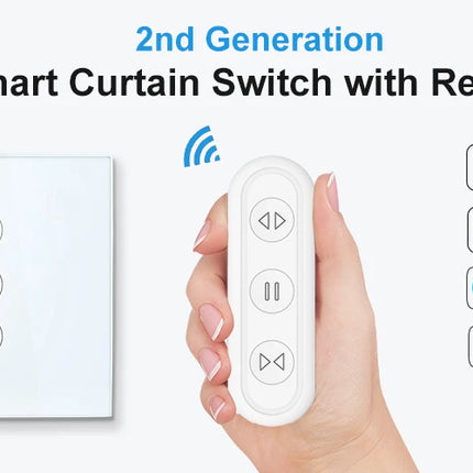 Tuya Smart Life UE WiFi doble cortina interruptor para persiana enrollable motor eléctrico Google Home Alexa Echo Control de voz DIY