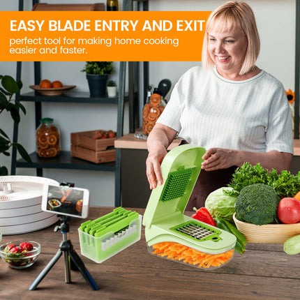 14/16 in 1 Multifunctional Vegetable Chopper Handle Food Grate Food Chopper Vegetable Slicer Dicer Cut Kitchen Items cocina