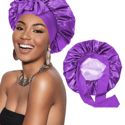 Gorro de Satén de Doble Capa para Dormir – Reversible y Suave para el Cuidado del Cabello