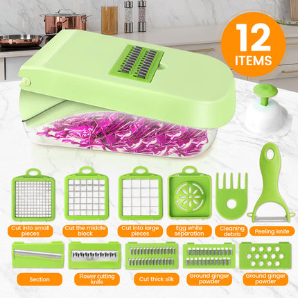 14/16 in 1 Multifunctional Vegetable Chopper Handle Food Grate Food Chopper Vegetable Slicer Dicer Cut Kitchen Items cocina