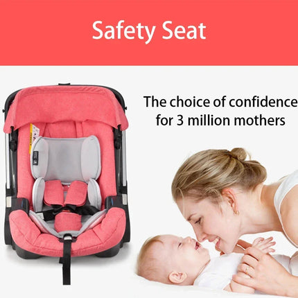 Cochecito de bebé 4 en 1, asiento de coche para cochecitos recién nacidos, carrito de seguridad, carro ligero y plegable