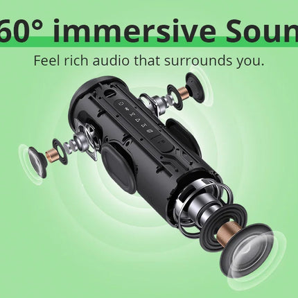 Altavoz portátil Bluetooth Tronsmart T8 con graves profundos, 40W, sonido de 360 grados, resistente al agua IPX7, para regalos de Halloween