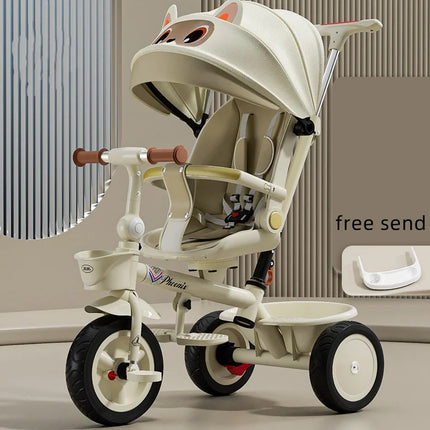 Trciclos de bebé, cochecito triciclo multifuncional 4 en 1 de alta calidad para niños de 2 a 4 años, regalos gratis para usted