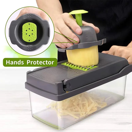 Multifunctional Vegetable Chopper Handle Food Grate Food Chopper Vegetable Slicer Dicer Cut 14/16 in 1 Kitchen Items Cocina