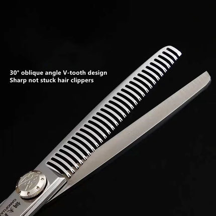 FnLune 6,0 tornillo superior tijeras profesionales de peluquería corte accesorios de peluquero corte de pelo tijeras de herramientas de peluquería