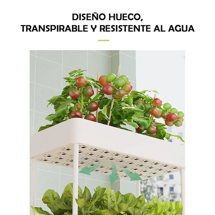 4-storey kitchen floor storage rack 1pc, multi-storey storage rack with wheels next to the bed of the living room and bedroom, living room and kitchen cart