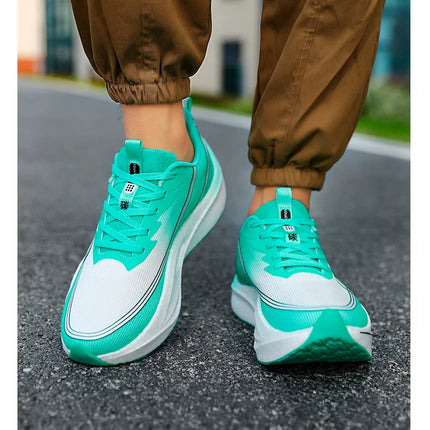 Zapatillas para correr para hombre, tabla de carbono, deportes especiales para maratón, transpirables, ligeras, cómodas zapatillas deportivas antideslizantes para mujer