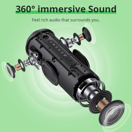 Altavoz portátil Bluetooth Tronsmart T8 con graves profundos, 40W, sonido de 360 grados, resistente al agua IPX7, para regalos de Halloween