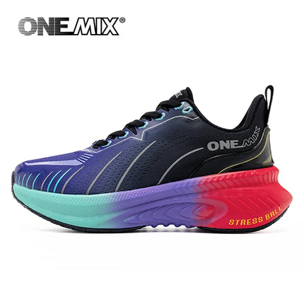 ¡Novedad de ONEMIX! Zapatillas de correr para hombre, zapatillas deportivas antideslizantes para mujer