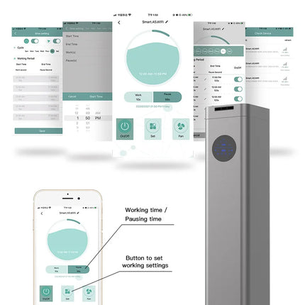 Máquina difusora de Aroma inteligente con WIFI y Bluetooth, difusor de fragancias de aceites esenciales de 1500ML, ambientador para el hogar, Oasis eléctrica para hoteles