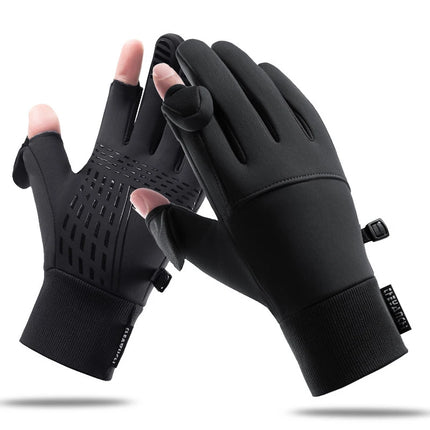 Guantes cálidos impermeables para invierno, guantes para deportes al aire libre a prueba de viento con pantalla táctil para hombres y mujeres, senderismo, ciclismo, pesca, esquí