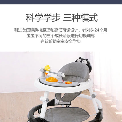 Andador para bebé, anti-piernas, multifuncional, anticaída, antivuelco, para niña, niño, caminar, puede sentarse en el carrito en forma de U