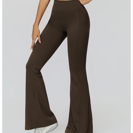 Bell-bottoms Pantalones de yoga con corte de bota de talle alto para mujer Leggings acampanados para entrenamiento y ropa casual Ropa deportiva cómoda y elegante