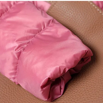 Haze Blue Chaqueta larga liviana para mujer, abrigo de manga larga con capucha, talla asiática M-7XL, Parkas disponibles en rojo, negro, azul y morado