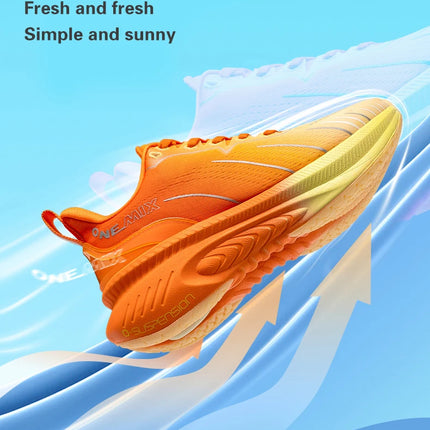 ¡Novedad de ONEMIX! Zapatillas de correr para hombre, zapatillas deportivas antideslizantes para mujer