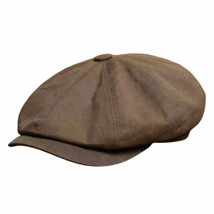 Gorro de hiedra de talla grande para hombre, gorro de cabeza grande para primavera, verano y otoño, boina de lino, gorros planos de lana para invierno, 55-59cm, 60-61cm