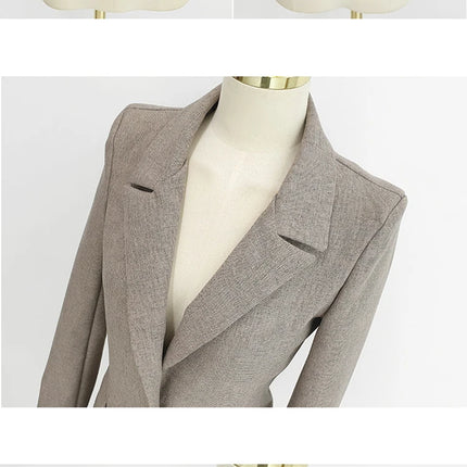 Moda Primavera otoño traje Formal de 3 piezas trajes mujeres ropa de mujer Oficina sólido Tops abrigo Blazer traje y chaleco y pantalones conjunto