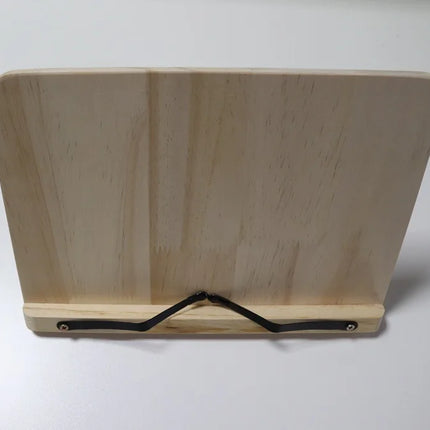 Bandeja de Soporte de Libros Ajustable y Portátil – Clips de Página para Lectura y Cocina