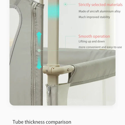 Cama de cuna plegable de doble uso para niños pequeños, cuna para dormir, barandilla para bebé, protección de seguridad, cunas de cabecera fáciles de instalar