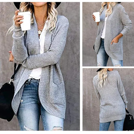 Cárdigan de moda para Mujer, suéter de punto Harajuku, chaqueta básica, Ropa de Mujer, abrigo fino, ropa de calle, Ropa nueva para Mujer