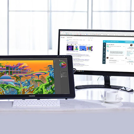 Huion Kamvas 22 Plus – Monitor de Tableta Gráfica de 21,5’’ con 140% sRGB, Compatible con Windows, macOS, Linux y Android