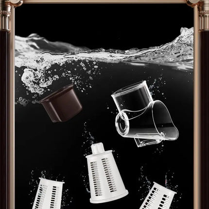 Kitchen Veggie Chopper Multifunction Rotary Cheese Grater Manual Drum Grater Food Shredder Vegetable Slicer Cutter Meat Grinder