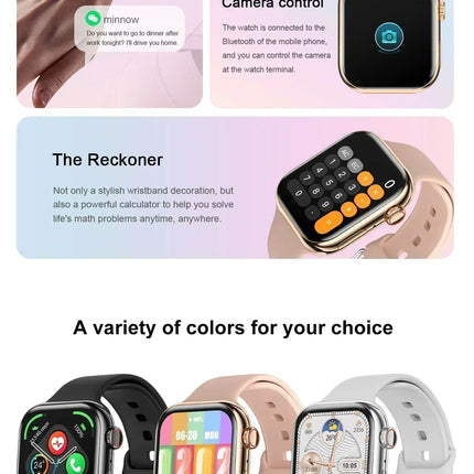 DTNew 2025 Original para Apple Watch 10 reloj inteligente hombres temperatura corporal Bluetooth llamada NFC GPS deportes mujeres SmartWatch para Apple