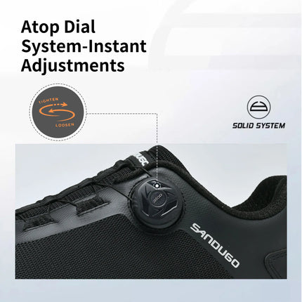 Zapatos de bicicleta de montaña Sandugo MTB para ciclismo XC/Enduro/DH, estabilidad del sistema de dial de encaje de velocidad (pedal plano/versión sin enganche)