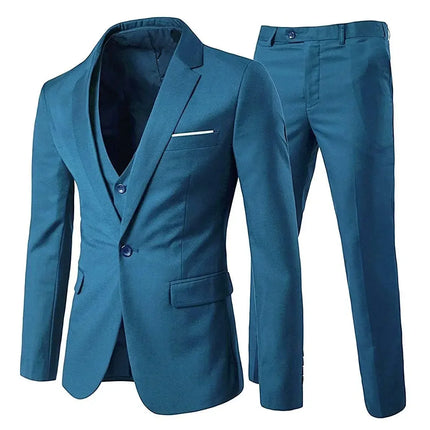 Trajes elegantes para hombre para boda, 3 piezas, 2 conjuntos de chaquetas, chaleco, pantalones, Blazers, traje clásico de negocios, traje Formal completo 2024