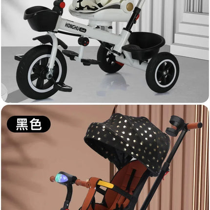 Nuevo Cochecito de bebé multifuncional 4 en 1 con cochecito de niño giratorio y reclinable de 1 a 6 años