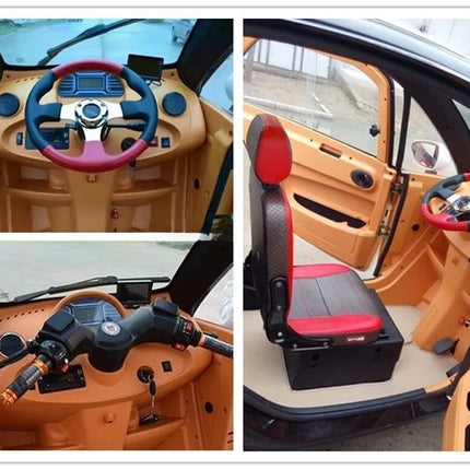 Coche Eléctrico 4WD para Personas Mayores, Vehículo de Movilidad con Tracción en las 4 Ruedas, Accesorio OEM de Fábrica, Motor Eléctrico Silencioso, Diseño Estable y Seguro