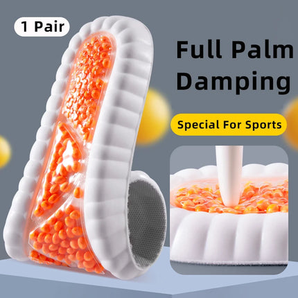 Nuevo cojín de plantilla deportiva de látex, plantillas cómodas para fascitis Plantar para pies, hombre y mujer, suela de zapato ortopédico, accesorios para correr