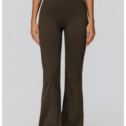 Bell-bottoms Pantalones de yoga con corte de bota de talle alto para mujer Leggings acampanados para entrenamiento y ropa casual Ropa deportiva cómoda y elegante