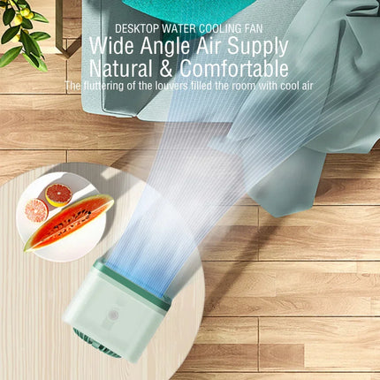 Mini Ventilador Enfriador Portátil | Aire Acondicionado USB Recargable | Enfriador de Escritorio para Hogar u Oficina