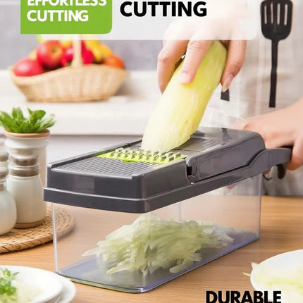 Multifunctional Vegetable Chopper Handle Food Grate Food Chopper Vegetable Slicer Dicer Cut 14/16 in 1 Kitchen Items Cocina
