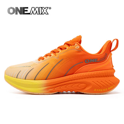 ¡Novedad de ONEMIX! Zapatillas de correr para hombre, zapatillas deportivas antideslizantes para mujer