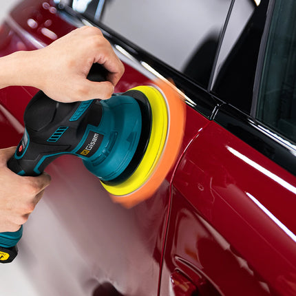 Gismis-pulidor de coche inalámbrico con pantalla Digital de 8 engranajes, pulidor eléctrico, máquina pulidora de encerado para coche, Pin de batería Makita de 18V