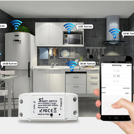 Interruptor Inteligente Tuya WiFi – Control de Luz Inalámbrico con App, Voz y Temporizador