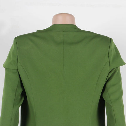 Conjunto de chaqueta larga X de manga larga para mujer, abrigo + traje de pantalón largo, ropa de calle de primavera 2025, conjunto de dos piezas, trajes de trabajo de África OL