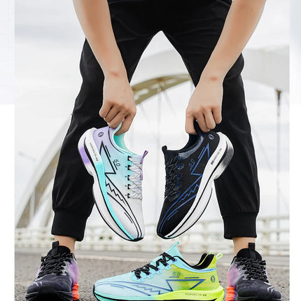 Zapatillas profesionales para correr CarbonBoard Marathon para hombre, deportivas, Tenis ligeros para mujer, cómodas zapatillas deportivas antideslizantes