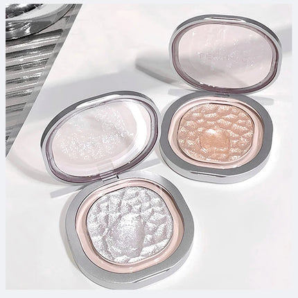 LEEINTO polvo nacarado brillante de alto brillo que ilumina el disco de sombra de ojos de maquillaje